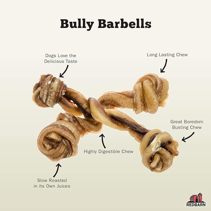 Redbarn Bully Barbells for Dogs, Pack of 10