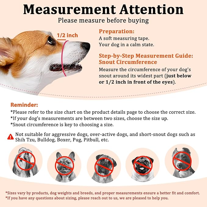 Mayerzon Dog Muzzle, Soft Mesh Muzzles for Small Medium Large Dogs Chihuahua Poodle Husky Labrador Retriever, Breathable Dog Mouth Guard for Biting Chewing Grooming, Allow Panting Drinking (S, Black)
