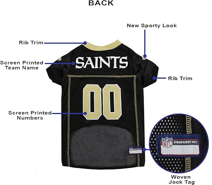 NFL NEW ORLEANS SAINTS DOG Jersey, X-Large