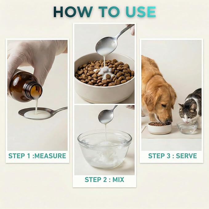 Dewormer Liquid for Cats and Dogs Broad Spectrum,Pyrantel Pamoate and Praziquantel Targets Tapeworm Roundworm and Hookworm Fast Acting Solution for Puppy Kitten Small Medium Large Breeds 100ML