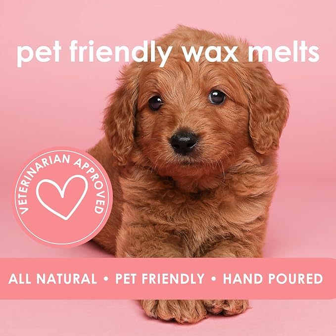 Spa Day | Pet Friendly Wax Melts | Natural Soy | Clean Burning | Non-Toxic | Veterinarian Approved | Pet Odor Eliminator | Air Freshening Scented Wax Melts