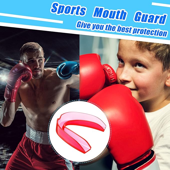 BBTO 20 Pieces Sports Mouth Guard Boxing Mouth Protection Athletic Mouthpiece for Football Basketball Hockey Karate Rugby Match(Chic Colors Set,Adult (11 yrs & Above))