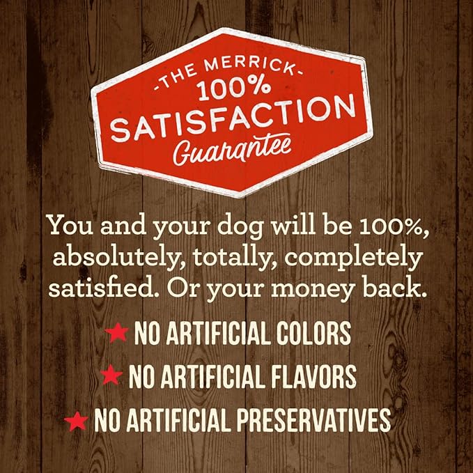 Merrick Power Bites Dog Treats Big Bites, Beef and Sweet Potato Recipe - 6 oz Bag