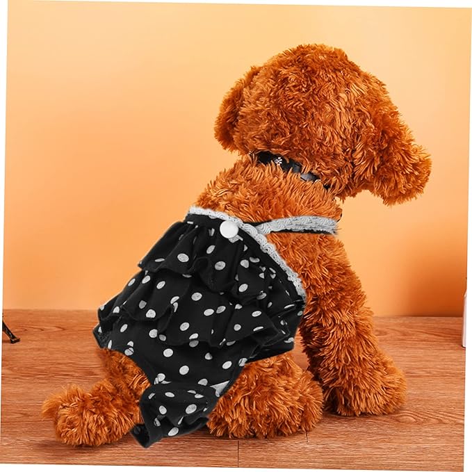 Premium Cotton Dog Diaper Pant for Female Dogs in Heat Absorbent Puppy Nappies Preventing Mating and Incontinence Washable Pet Accessory for Clean Floors and
