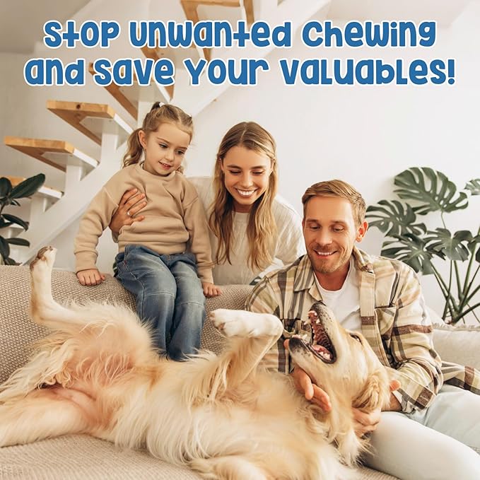 No Chew Spray for Dogs, 200ML Bitter Apple Spray for Dogs to Stop Chewing and Prevents Wound Licking, Protects Furniture, Shoes, Bandages, Alcohol-Free & Non-Toxic, Safe for Indoor & Outdoor Training