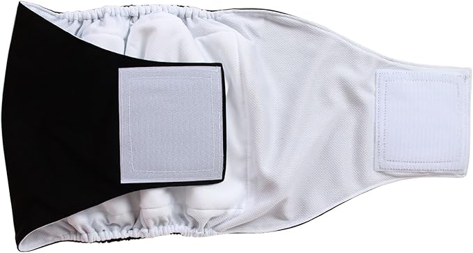 Teamoy Male Dog Belly Bands Washable 4-Pack, Reusable Dog Diapers Wraps for Incontinence & Marking (XL,25"-29" Waist)