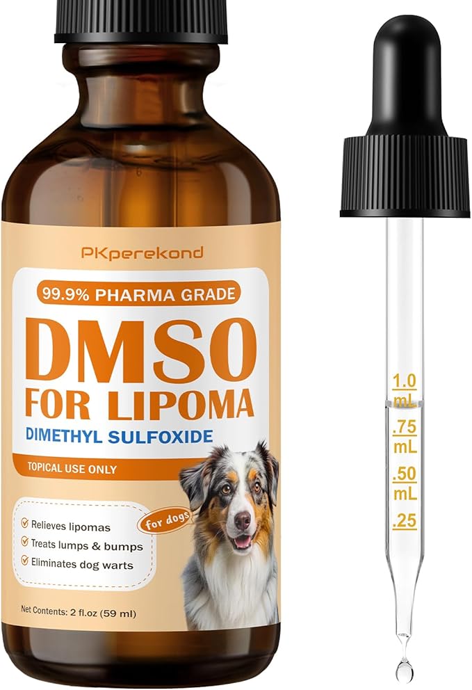 Topical DMSO for Dogs Lipoma, Guard Dog Away from Lumps and Bumps, Reduce Inflammation and Swelling, Soften Fatty Lumps & Lumps, Dog Pain Relief, Lipoma Treatment for Dogs, Help Buddy Regain Energy