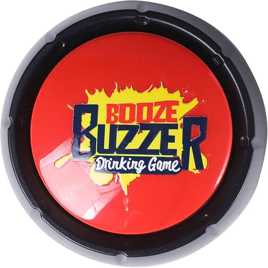 Booze Buzzer Drinking Game Button-Funny Talking Button for Party,Happy Hour and More
