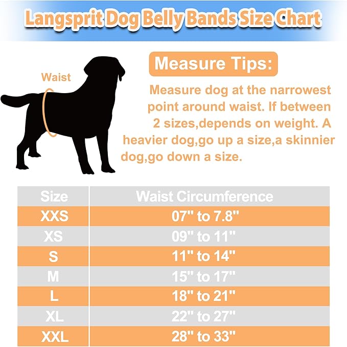 Langsprit Male Belly Bands for Dogs (Pack of 3) - Dog Diapers Male - High Absorbing Dog Wraps Male Washable - Reusable Small Doggy Doggie Puppy Male Dog Diapers Plaid-2 L