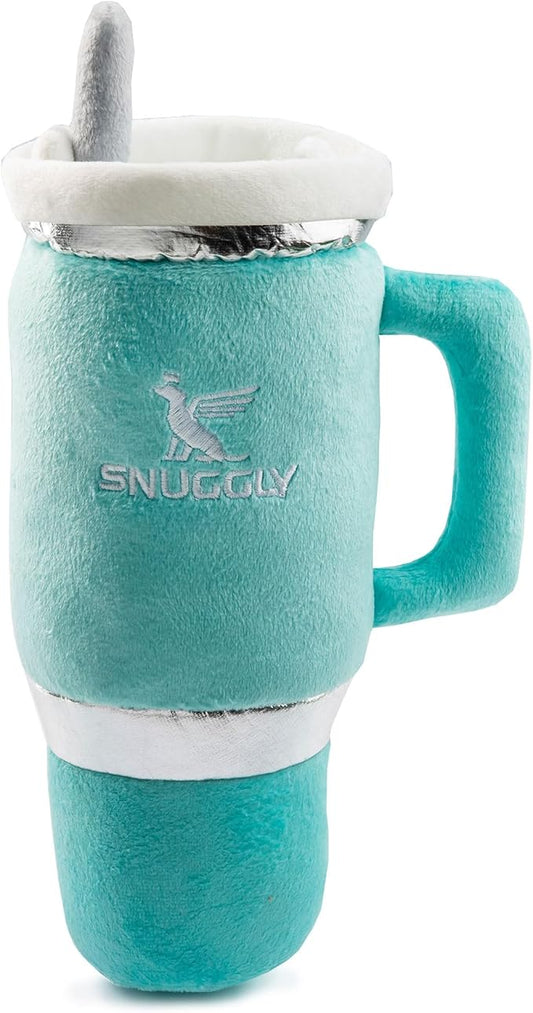 Haute Diggity Dog Snuggly Cup, Plush Designer Dog Toys with Interactive Squeaker, Stimulating Pet Enrichment, Machine-Washable & Safe Materials for All Breeds, One Size