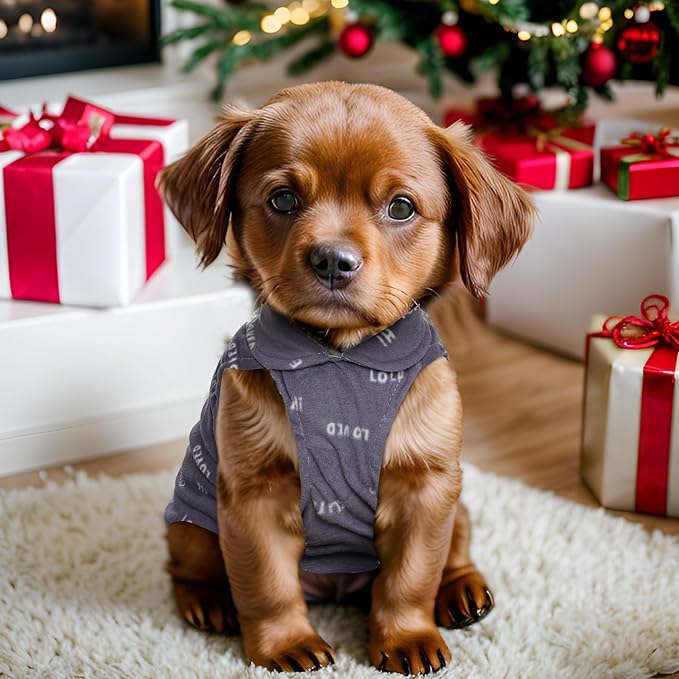 Rbenxia 4 Pieces Buffalo Plaid Dog Sweaters with Leash Ring Soft Fleece Vest Warm Dogs Pullover Jacket Dogs Clothes Winter Dog Outfits for Small Puppy Cat Pets (Small)