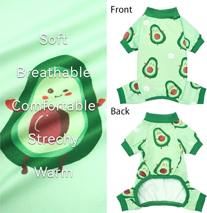 XPUDAC Matching Dog and Owner Clothes Dog Pajamas for Small Medium Dogs Stretchable Pet Onesies, Owner and Doggie Pjs are Sold Separately, 2XL