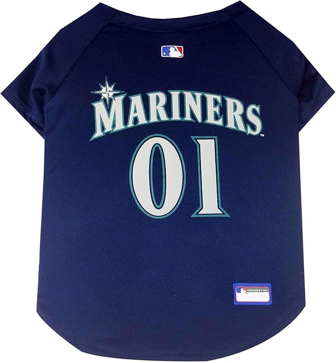 Official MLB Seattle Mariners Pet Jersey for Dogs & Cats, Size XX-Large - Stylish Baseball Jersey for Your Furry Fan- Show Off Team Spirit with The Perfect Fan Apparel Gear for Pet, Dog & Cat