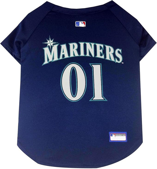 Official MLB Seattle Mariners Pet Jersey for Dogs & Cats, Size XX-Large - Stylish Baseball Jersey for Your Furry Fan- Show Off Team Spirit with The Perfect Fan Apparel Gear for Pet, Dog & Cat