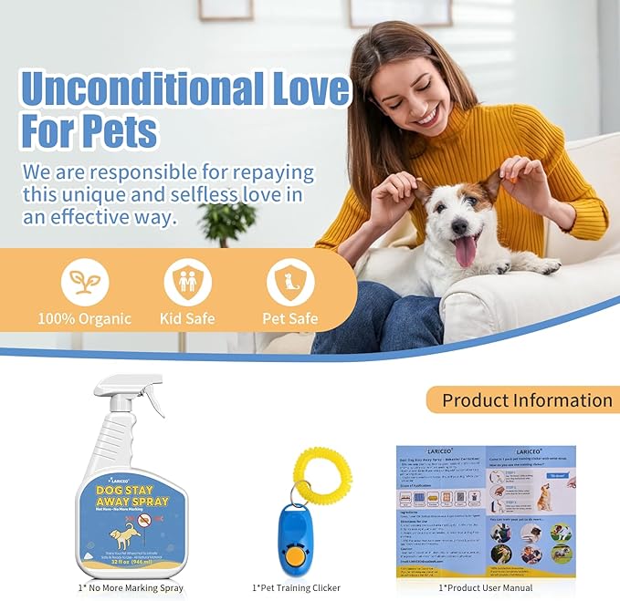 32 Oz Stop Peeing Spray for Dogs Indoor - Effective Solution for Managing Dog Urination Issues at Home