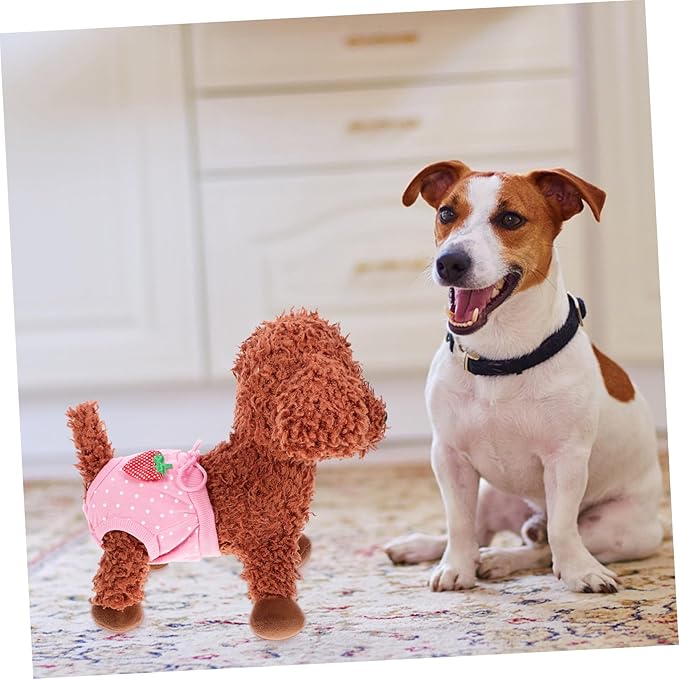 Milisten Pet Diaper Pants for Male Dogs Washable Strawberry Super Absorbent Comfortable for Heat