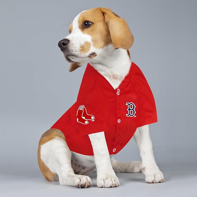 MLBPA Dog Jersey - Rafael Devers Calcaño #11 Pet Jersey - MLB Boston Red Sox Cat Mesh Jersey, X-Large