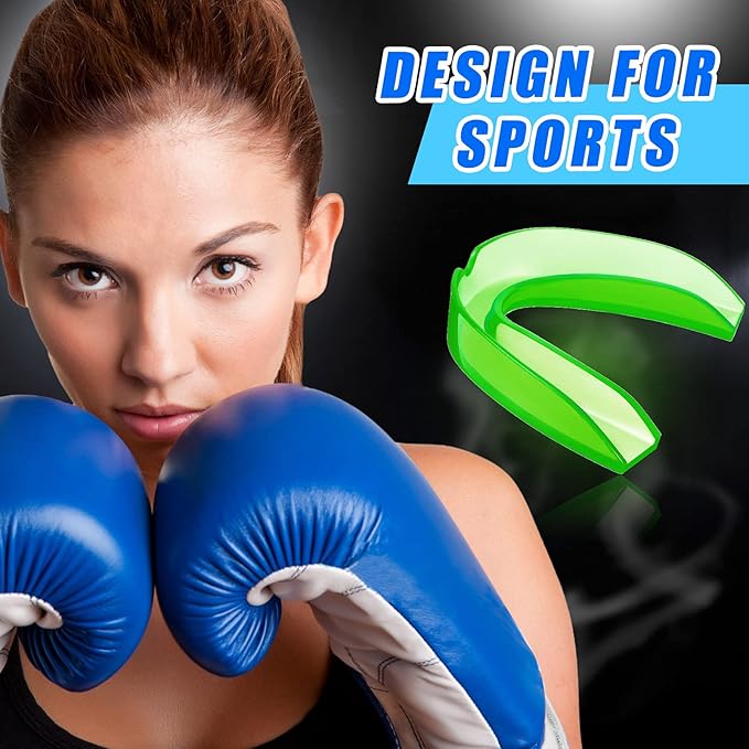 BBTO 20 Pieces Sports Mouth Guard Boxing Mouth Protection Athletic Mouthpiece for Football Basketball Hockey Karate Rugby Match(Chic Colors Set,Adult (11 yrs & Above))