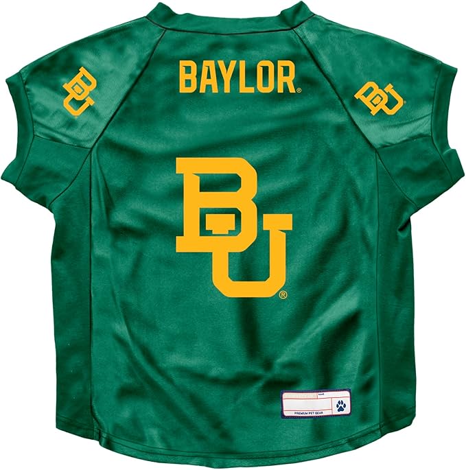 Littlearth NCAA Baylor Bears Stretch Pet Jersey, Team Color, Big Dog