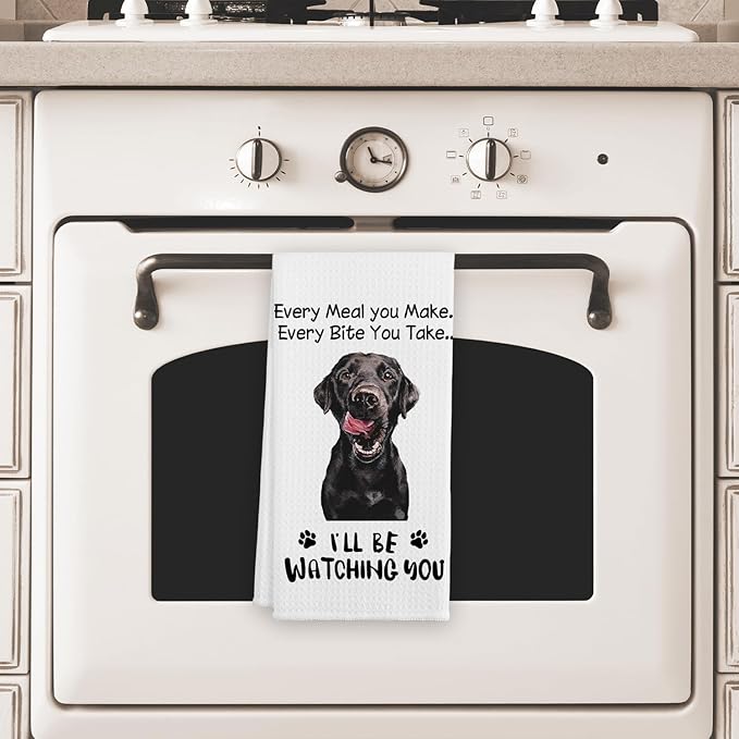 Funny Great Dane Hand Towels for Kitchen, Dog Kitchen Decorative Towels, Dog Lovers Gifts for Women, Every Meal You Make Every Bite You Take Bath Decorations and Accessories, 16x24 Inches