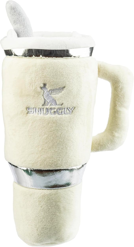 Haute Diggity Dog Snuggly Cup, Plush Designer Dog Toys with Interactive Squeaker, Stimulating Pet Enrichment, Machine-Washable & Safe Materials for All Breeds, One Size