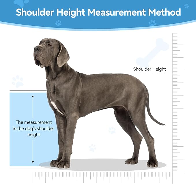 Dog Breeding Stand, Stainless Steel Breeding Stand for Dogs, Shoulder Height 17.5 IN-35.5 IN,Pet Fixed Bracket for Medium to Large Dogs,Adjustable Height and Length,Strong Grooming Breeding Stand（L）