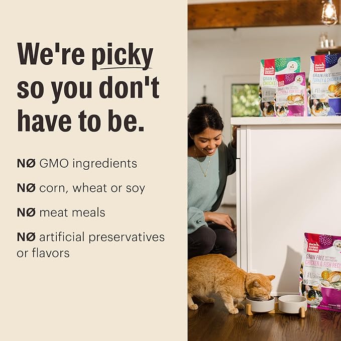 The Honest Kitchen Human Grade Whole Food Clusters Grain Free Turkey & Chicken Dry Cat Food, 10 lb Bag
