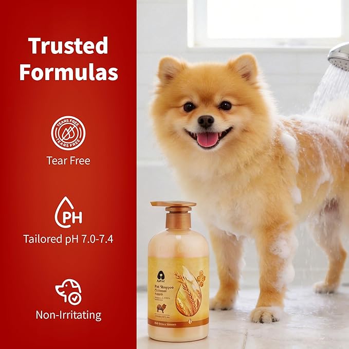 Arf Arf Volumizing Dog Shampoo with Nettle & Oatmeal - German Fluffy Formula for Bichons, Poodles & Pomeranians - Adds Body & Softens Coat - Fresh Scent, 16oz