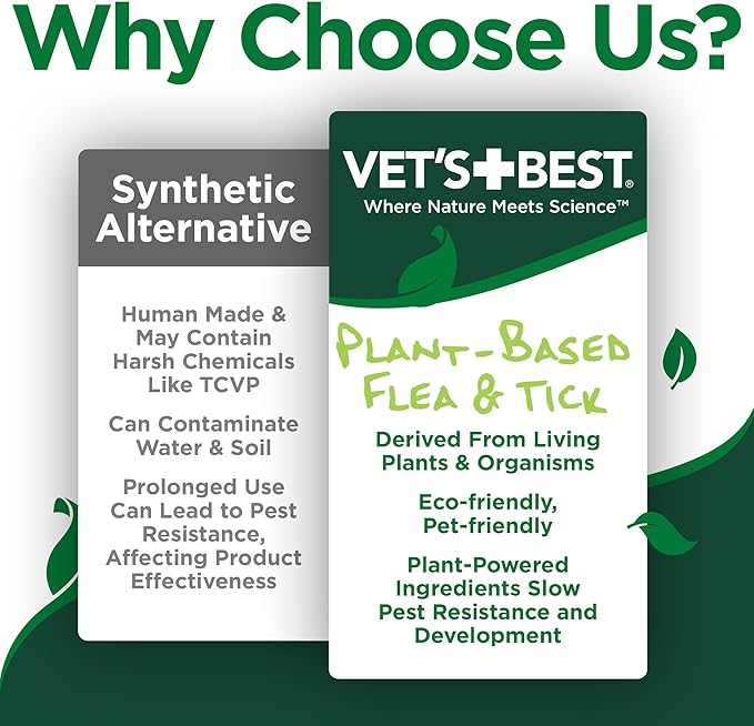 Vet's Best Natural Flea & Tick Home Spray for Dogs – Cotton Spice Scented Indoor Pest Control Spray – Natural Flea & Tick Protection with Certified Plant-Based Ingredients – Made in USA – 96 oz Refill