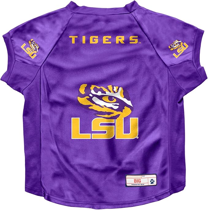 Littlearth NCAA LSU Tigers Stretch Pet Jersey, Team Color, Big Dog