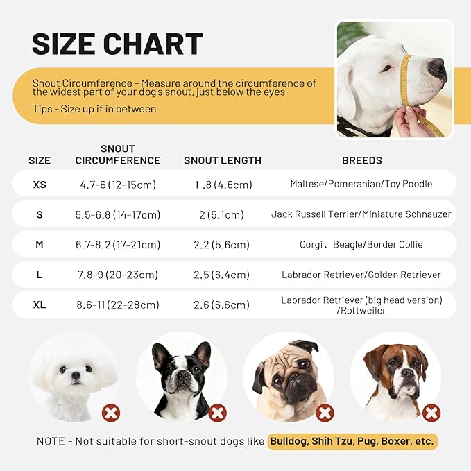 PAWsay 2 Pack Dog Muzzle, Soft Dog Muzzle for Large Sized Dogs Anti Biting Barking Chewing Grooming, Air Mesh Breathable Dogs Mouth Guard Drinkable Adjustable Pet Muzzles, Red L