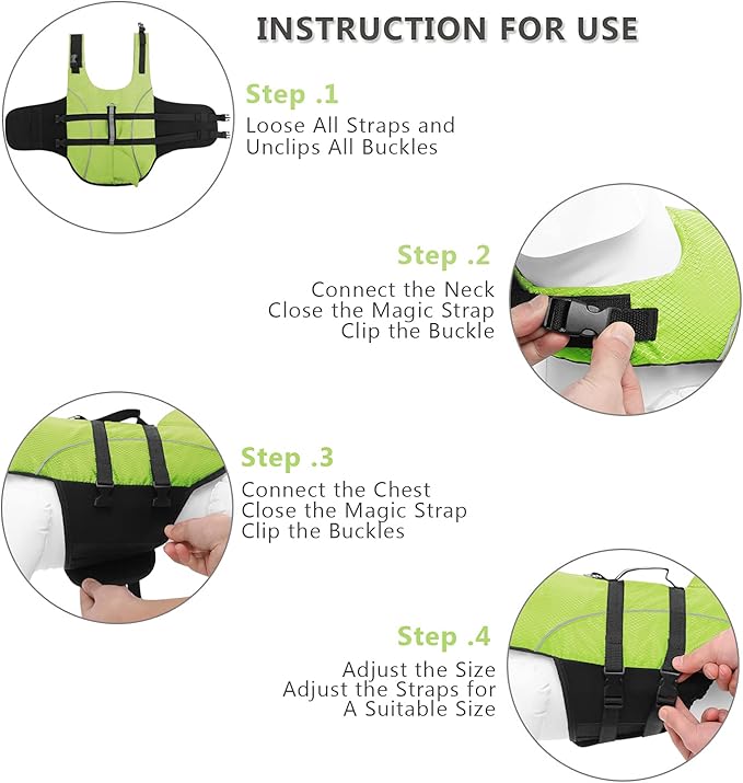 Queenmore Small Dog Life Jacket XXS, Puppy Life Jackets for Small Dogs, Little Dog Life Vest for Swimming/Boating, Cat Life Jacket/Life Vest, Lightweight Shark Pet Water Vest with Handle/Leash Hook