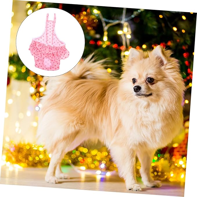 1pc Dog Diaper Pants for Female Dogs Comfortable Underpant for Menstruation Breathable and Absorbent Pet Supply Prevents Pregnancy During Estrus