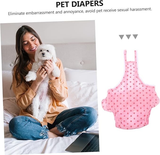 Pet Dog Physiological Diaper Panties for Female Dogs Pink S Menstruation Protection with Leak Prevention Pet Sanitary Underwear for Estrus Hygiene and Home Cleanliness