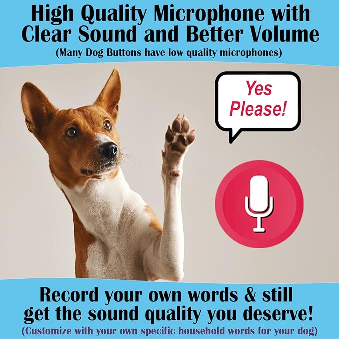 DaVoice Cat & Dog Buttons for Communication, Recordable Buttons for Cats & Dogs Communication, Cat & Dog Talking Pet Button Starter Gift Set, 6 Dog Training Buttons with Mat, Dots & Training Videos