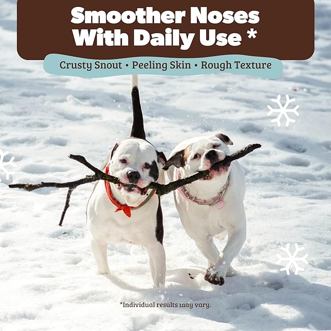Natural Dog Company Snout Soother Balm – Dog Nose Balm for Dry Cracked Snouts, Moisturizing Winter Nose Care with Coconut Oil & Shea Butter, Lick Safe Dog Snout Balm for All Breeds, 4 oz Tin