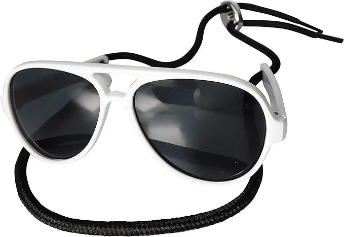G029 Dog Cat Pet Aviator Sunglasses Glasses for Small Breeds up to 15lbs (White)