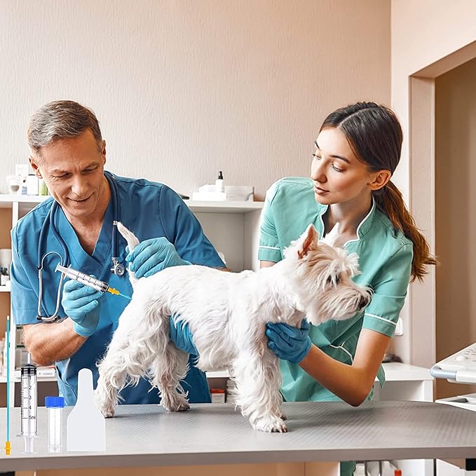 15 Set AI Artificial Insemination Dog Breeding Kit, Canine Breeding Kit, Disposable Canine Artificial Insemination, Dog Insemination Breeder Kit, Canine Breeding Supplies for Large Breeds (11.8 inch)M