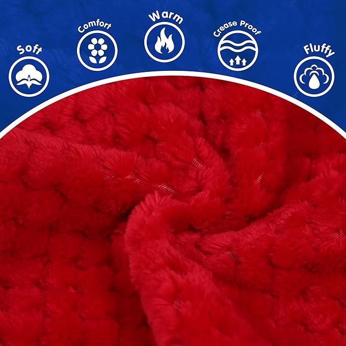 Fuzzy Pineapple Grid Dog Sweater - Ultra Soft & Warm Winter Pet Apparel, Fluffy Textured Knit for Small, Medium Dogs and Cats, Cozy Pullover Dog Coat for Cold Weather.Red S