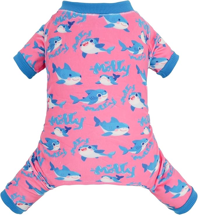 CuteBone Soft & Stretchy Dog Pajamas - Cozy Pet Jammies Breathable Jumpsuit for Small Dogs - All-Season Comfy Outfit Easy-On Pullover Design - Keeps Pets Warm & Comfortable P344L