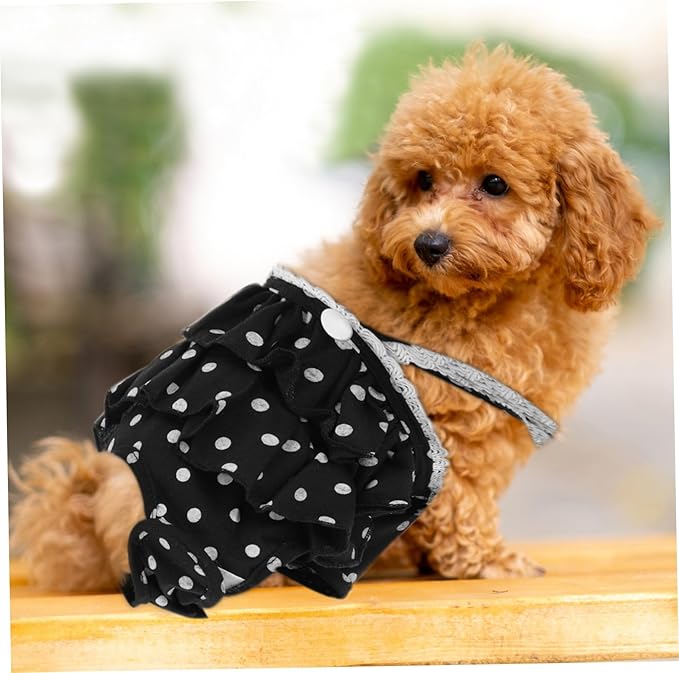 1pc Pet Physiological Pant for Dogs Menstruation Skirt Dots Prevents Leaks and Mating During Heat Comfortable and Stylish Pet Diaper