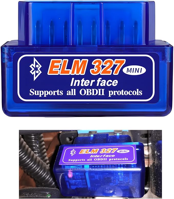 ELM327 OBDⅡ Car Auto Diagnostic Scanner, Professional Auto Bluetooth Scan Tool Failure Detector, Mini Wireless Engine Fault Code Reader Diagnostic Tool for Most OBDII Vehicles