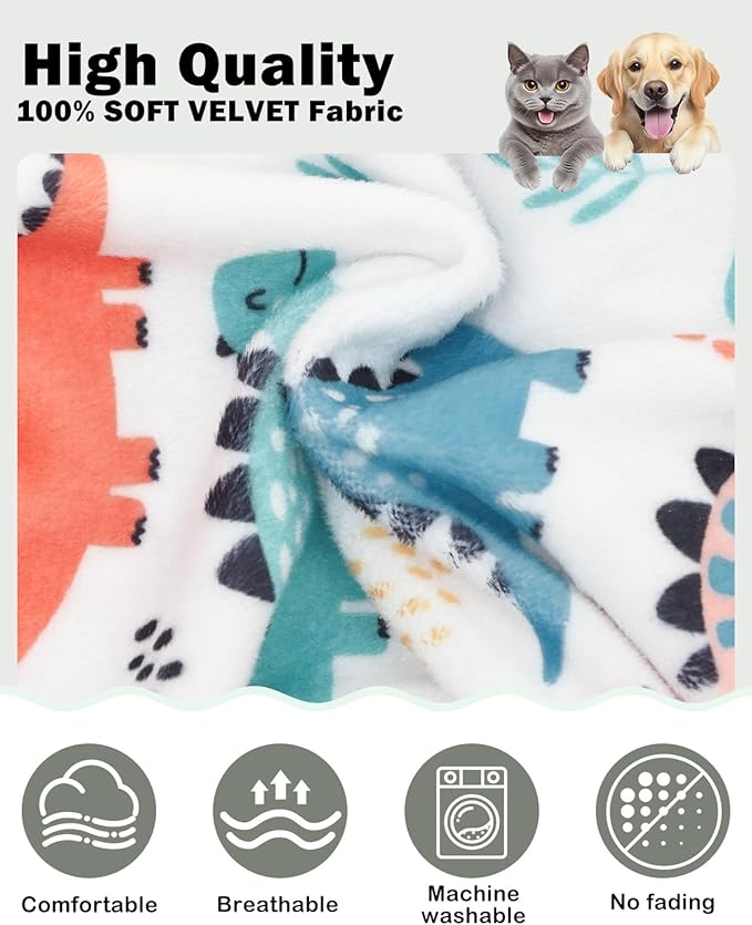 CuteBone Dinosaur Costume Dog Pajamas, Stretchy Spandex Crystal Velvet Sleepwear Coat for Small Dogs, Soft & Warm Pet Outfit Clothes for Cold Weather, Cozy Pullover Design COSP17XS