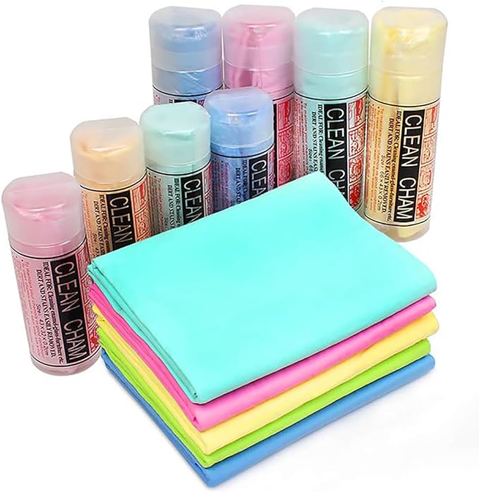 GabeFish Super Absorbent Shammy Dog Towels Quick Dry Eco-Friendly Soft Multifunctional Pets Cats Towel Packs Small 3PC