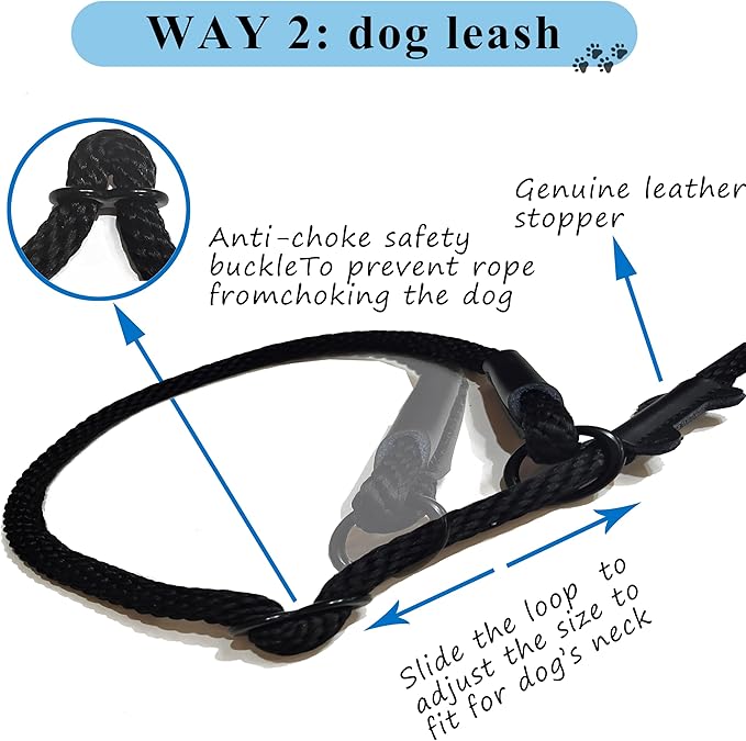 Multifunctional Figure 8 Padded Head Halter Walking Training Leather Stopper Slip Lead Dog Rope Leash (Pink M)