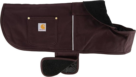 Carhartt Firm Duck Dog Chore Coat, Insulated Weather Resistant Jacket for Cold and Windy Conditions, Deep Wine, X-Large