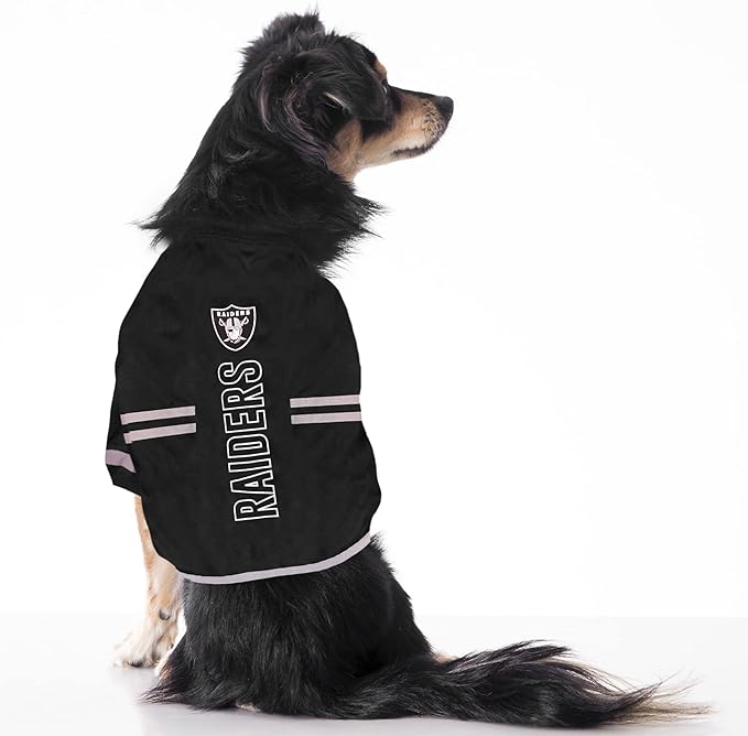 Pets First NFL Las Vegas Raiders Dog T-Shirt, Football Dogs & Cats Shirt - Durable Sports PET TEE - 3 Sizes, NFL PET Outfit, Reflective TEE Shirt in Team Color, Cool Football Dog Tee
