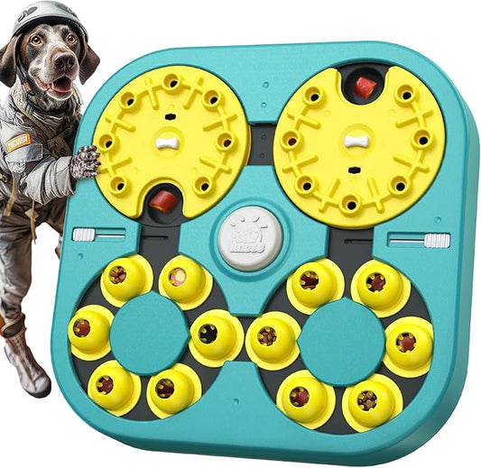 KADTC 5-Level Dog Puzzle Toy, 6 Ways to Play, Extra-Large Treat Puzzle for Smart Dogs, Beginner to Expert Mental Stimulation, U.S. Brand