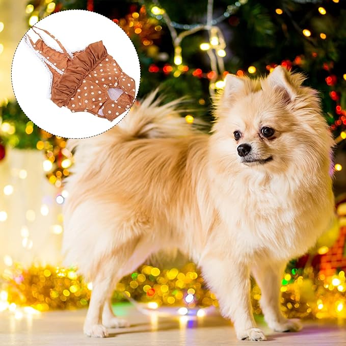 balacoo 1pc Pet Pantie for Female Dogs Comfortable Dog Diaper Panty Cute Design for Menstruation Keeps Pets Tidy for Heat Pregnancy Prevention