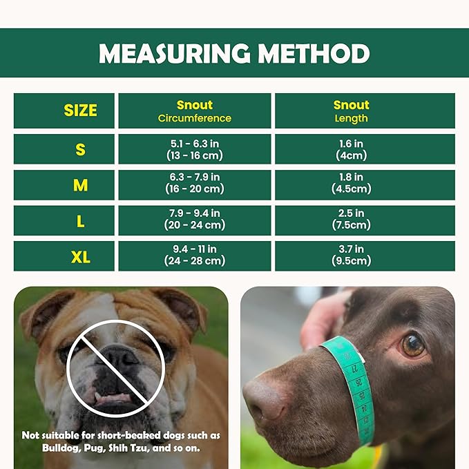 XL Dog Muzzle for Large Dogs – Breathable Air Mesh Muzzle for Large Sized Dog | Mussels for Dogs Grooming | Muzzles to Prevent Biting Barking Chewing | Allows Panting and Drinking